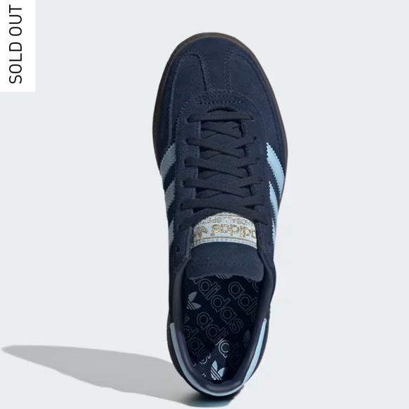 Adidas Handball Spezial Shoes Collegiate Navy Clear Sky Size Youth 5.5/Women 6.5 - Picture 2 of 16